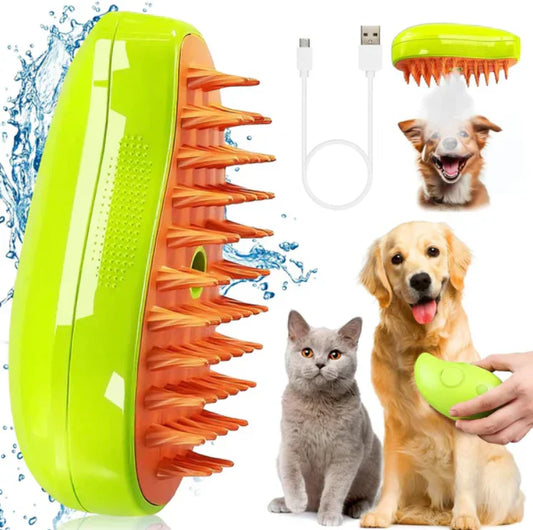 Cepillo vapor 3 en 1  para mascotas